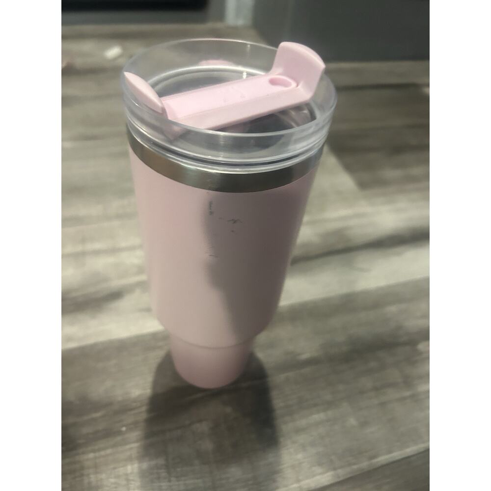 Stanley Pink 40oz Stainless Steel Insulated Tumbler with Handle No Straw - Picture 3 of 6